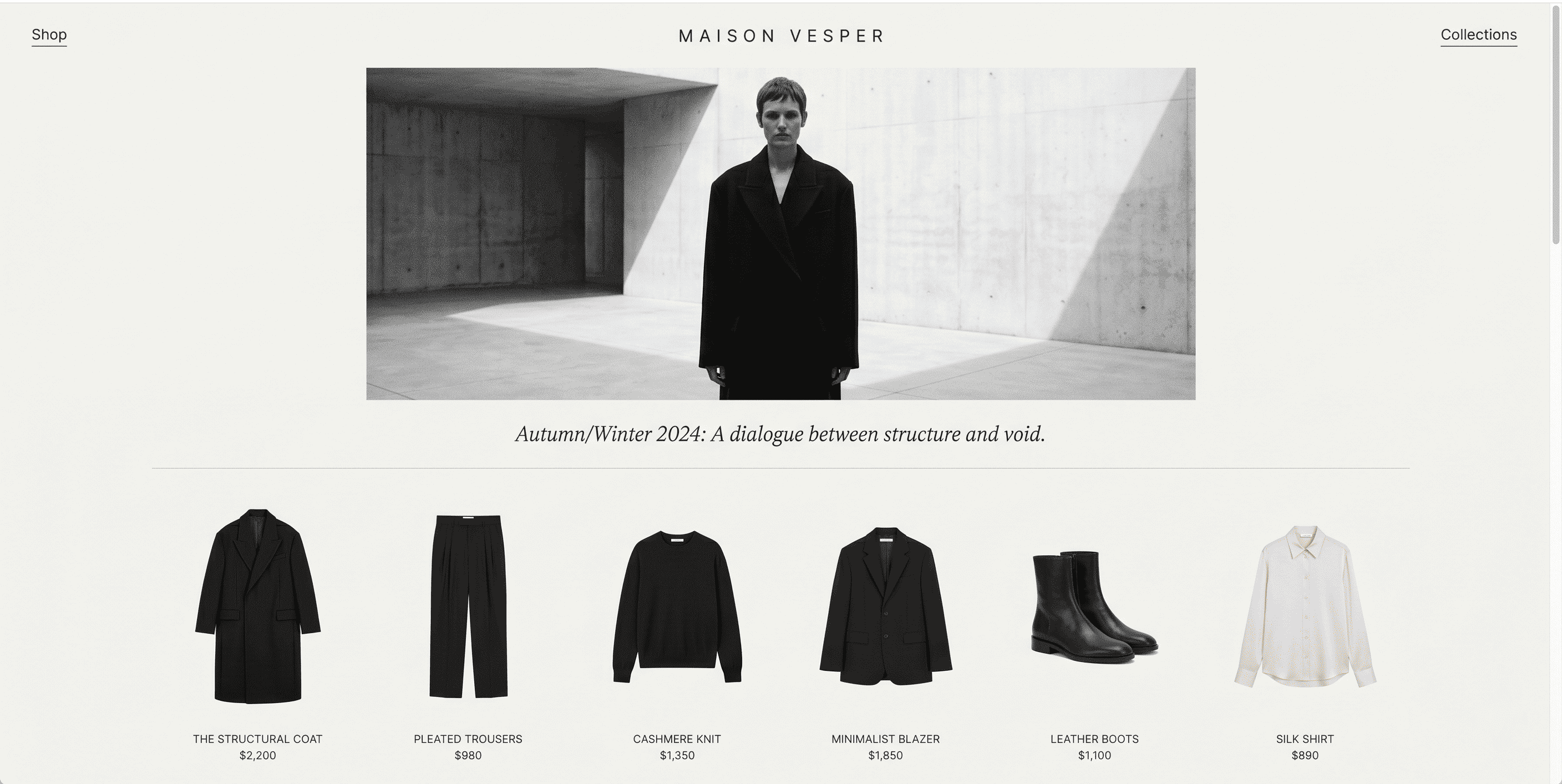 Maison Solene — Luxury Home Goods Shopify store mockup